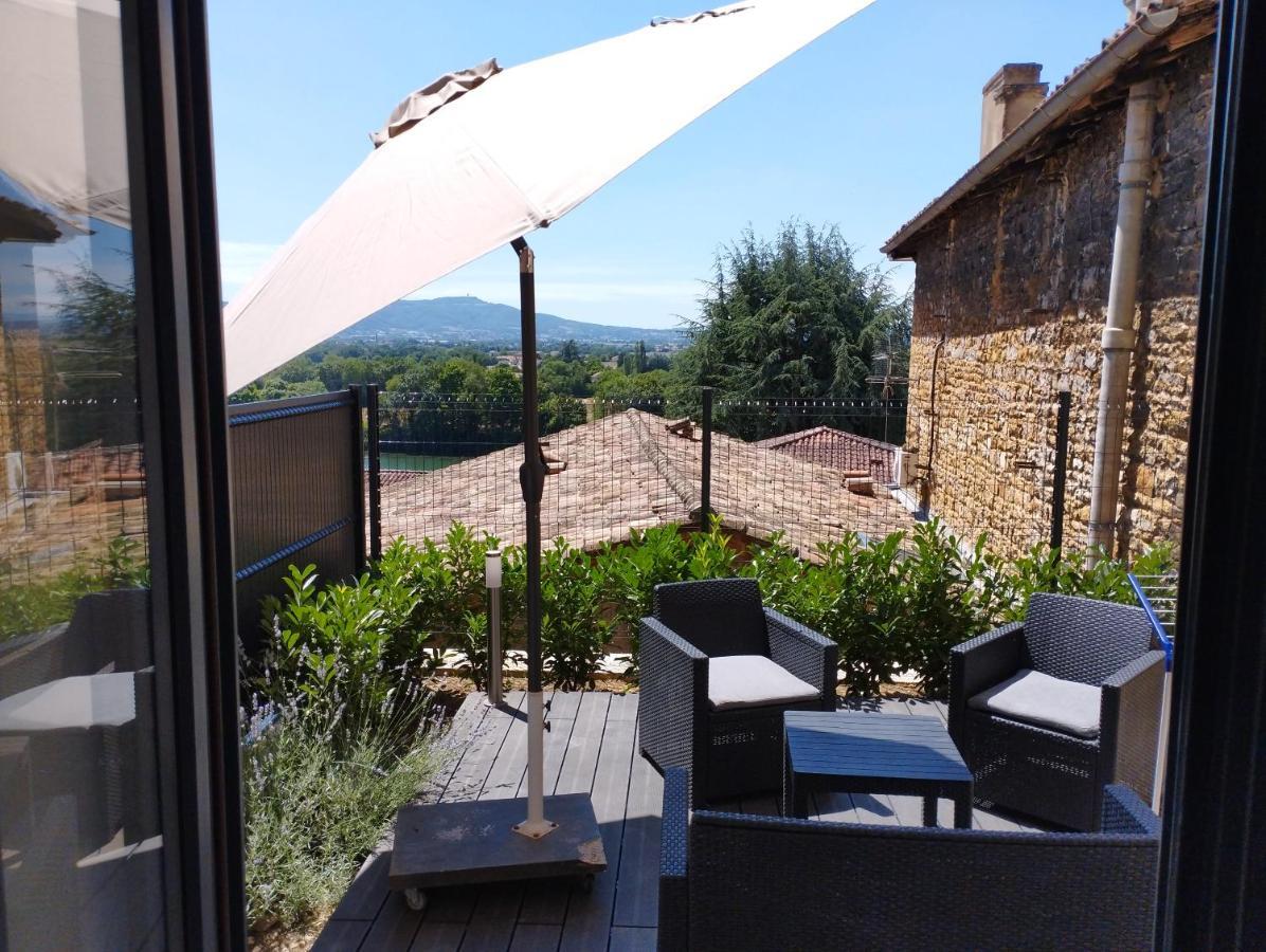 Appartement Trévoux: loft ravissant avec terrasse Extérieur photo